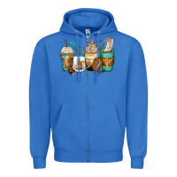 True Royal jesus coffee cups Zipper Hoodie - Zillion Design Studio