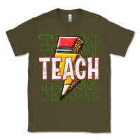 Army Green teach Classic Tee - texasbilliewilder