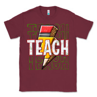 Burgundy teach Classic Tee - texasbilliewilder