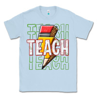 Dusty Blue teach Classic Tee - texasbilliewilder