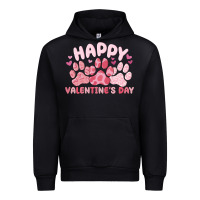 Black happy valentine's day Urban Hoodie - MaliasSmallBusiness