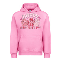 Fuchsia Pink happy valentine's day Urban Hoodie - MaliasSmallBusiness