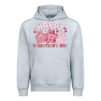 Heather Grey happy valentine's day Urban Hoodie - MaliasSmallBusiness