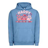 Pigment Pebble Blue happy valentine's day Urban Hoodie - MaliasSmallBusiness