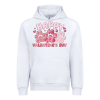 White happy valentine's day Urban Hoodie - MaliasSmallBusiness