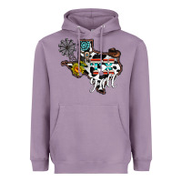 Lavender tx yall western Heavyweight Hoodie - CowhideDigitalArt