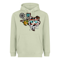 Matcha tx yall western Heavyweight Hoodie - CowhideDigitalArt