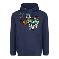 Navy tx yall western Heavyweight Hoodie - CowhideDigitalArt