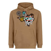 Toasted Coconut tx yall western Heavyweight Hoodie - CowhideDigitalArt