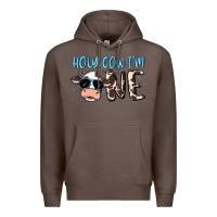 Coffee holy cow i'm one Premium Hoodie - MaliasSmallBusiness