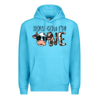 Ocean Blue holy cow i'm one Premium Hoodie - MaliasSmallBusiness