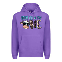 Purple holy cow i'm one Premium Hoodie - MaliasSmallBusiness