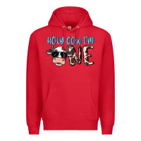 Red holy cow i'm one Premium Hoodie - MaliasSmallBusiness