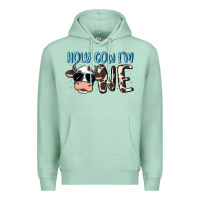Seafoam holy cow i'm one Premium Hoodie - MaliasSmallBusiness