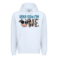 White holy cow i'm one Premium Hoodie - MaliasSmallBusiness