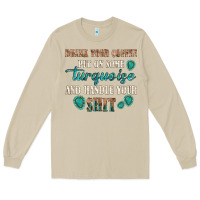 Mushroom drink your coffee and handle your shit Long Sleeve Tee - texasbilliewilder
