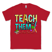 Red teach them to be kind Classic Tee - texasbilliewilder