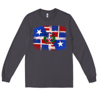 Smoke dominican and puerto rico flag Long Sleeve Tee - texasbilliewilder