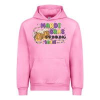 Fuchsia Pink mardi gras drinking team Urban Hoodie - MaliasSmallBusiness
