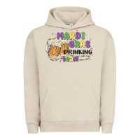 Pigment French Oak mardi gras drinking team Urban Hoodie - MaliasSmallBusiness