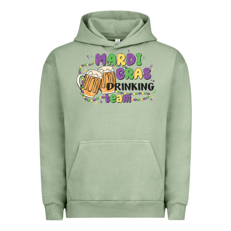 Mardi Gras Drinking Team Urban Hoodie by MaliasSmallBusiness | Teevron