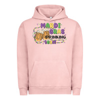 Pigment Salmon mardi gras drinking team Urban Hoodie - MaliasSmallBusiness