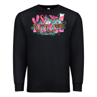 Black breast cancer nurse Premium Sweatshirt - AdoDesignShop