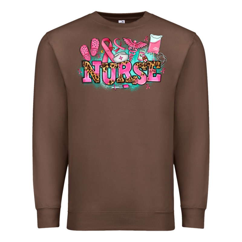 Breast Cancer Nurse Premium Sweatshirt by AdoDesignShop | Teevron
