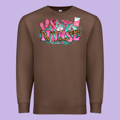 Breast Cancer Nurse Premium Sweatshirt Designed By Adodesignshop