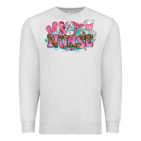 Oatmeal Heather breast cancer nurse Premium Sweatshirt - AdoDesignShop