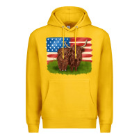Lemon American cows Premium Hoodie - MaliasSmallBusiness