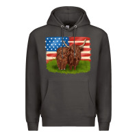 Smoke American cows Premium Hoodie - MaliasSmallBusiness