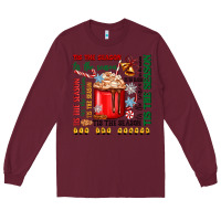 Burgundy tis the season Long Sleeve Tee - Zillion Design Studio