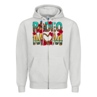 Dove Grey rodeo mom mothers day Zipper Hoodie - texasbilliewilder