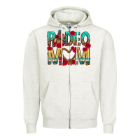 Oatmeal Heather rodeo mom mothers day Zipper Hoodie - texasbilliewilder
