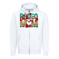 White rodeo mom mothers day Zipper Hoodie - texasbilliewilder