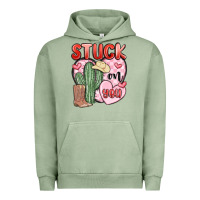 Pigment Oil Green stuck on you Urban Hoodie - MaliasSmallBusiness