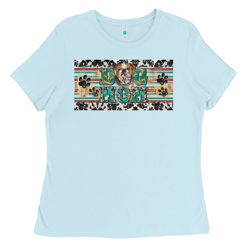 Dog Mom English Bulldog License Plate Template Ladies Tee by BarkalooDesign | Teevron