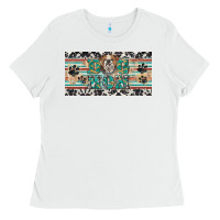 White dog mom english bulldog license plate template Ladies Tee - BarkalooDesign