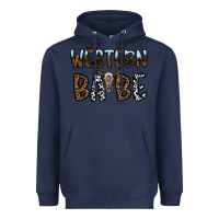 Navy western babe Heavyweight Hoodie - CowhideDigitalArt