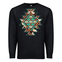 Black cowhide leopard gemstone aztec Premium Sweatshirt - JahusDesignShop