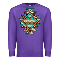 Purple cowhide leopard gemstone aztec Premium Sweatshirt - JahusDesignShop