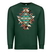 Sports Green cowhide leopard gemstone aztec Premium Sweatshirt - JahusDesignShop
