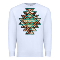 White cowhide leopard gemstone aztec Premium Sweatshirt - JahusDesignShop