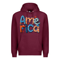 Burgundy america Premium Hoodie - MaliasSmallBusiness