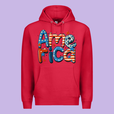 America Premium Hoodie Designed By Maliassmallbusiness
