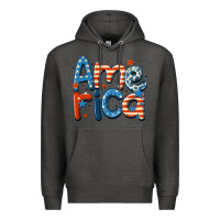 Charcoal Heather america Premium Hoodie - MaliasSmallBusiness