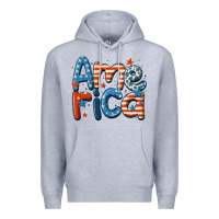 Heather Grey america Premium Hoodie - MaliasSmallBusiness