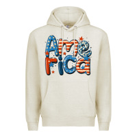 Oatmeal Heather america Premium Hoodie - MaliasSmallBusiness