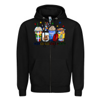 Black hispanic heritage month coffee cups Zipper Hoodie - Zillion Design Studio